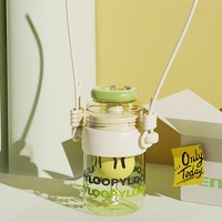 Nouvelle gourde d'été antichute en plastique pour filles, grande capacité, avec filtre et cordon, portable