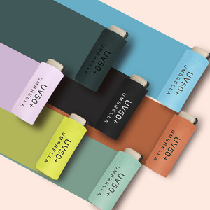 Ombrello Tascabile a 5 Sezioni con Telaio in Lega di Alluminio, Protezione UV, Design Minimalista, Apertura Manuale, Logo Personalizzabile per Campeggio e Viaggi - Product Image 1