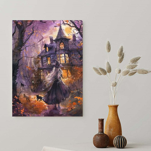 CHENISTORY <span class=keywords><strong>Casa</strong></span> di Halloween pittura Diy da numeri per adulti <span class=keywords><strong>su</strong></span> tela moderna arte della <span class=keywords><strong>parete</strong></span> numeri di immagine - Product Image 1