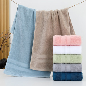 Serviettes de bain jetables en coton non tissé 100 %, couleur unie, épaisses, douces, personnalisables, respectueuses de la peau, vente en gros - Product Image 2