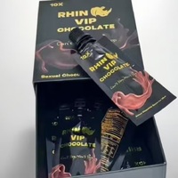 Boîte à tiroir coulissant de haute qualité au design le plus récent pour l'emballage extérieur de chocolat VIP Rhin'o, stimulation pour adultes, retardateur sexuel