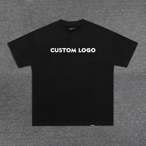 Factory <span class=keywords><strong>Outlet</strong></span> Fashion Logo personalizzato estate traspirante manica corta 100% cotone coppia girocollo t-shirt - Product Image 3