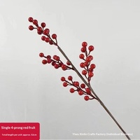 Bunga Artifisial Bestseller Lintas Negara, Pohon Uang Buah Merah Palsu, Dekorasi Rumah, Hiasan Ruang Tamu, Ornamen Perlengkapan Rumah Tangga