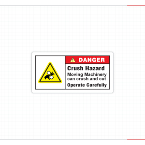 ป้ายเตือนอันตรายจากเครื่องจักรเคลื่อนที่ ป้ายความปลอดภัยอุตสาหกรรม สติกเกอร์เตือนอุปกรณ์อุตสาหกรรม - Product Image 2