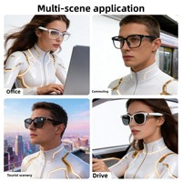 Nouvelle traduction IA pour lunettes intelligentes Traduction en temps réel 100 langues Assistant vocal Écouter de la musique Passer des appels