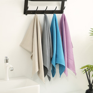 <b>Microfiber</b> Tea <b>Towels</b> 40x60cm Waffle Pattern Quick Dry Absorbent Kitchen <b>Towels</b> Rectangle Solid Color Home Use - Product Image 1