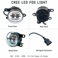 Vente en gros de phares antibrouillard LED Golden Eye 22W 9-30V 3000K KB3Z-15201-A pour Ford Ranger version américaine