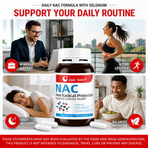 Fabricante de Suplementos Nutracéuticos NAC 600 mg con Selenio para Apoyo Antioxidante y Antienvejecimiento 100 Cápsulas de NAC - Product Image 4
