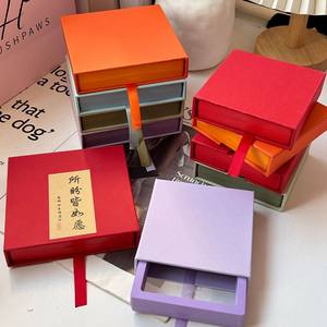 Portable PE <span class=keywords><strong>Suspension</strong></span> bijoux boîte d'affichage Spot épaissi pull-out pour collier culturel jouet stockage emballage estampage - Product Image 2