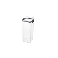 Ensemble de contenants de stockage alimentaire en plastique transparent à finition brillante de design moderne, forme polygonale, multifonction, 0-2L, pour la cuisine et le stockage des aliments pour animaux de compagnie
