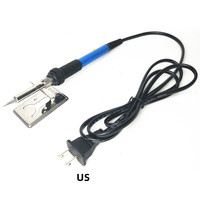 Ensemble de fer à souder électrique 60W, kit de 19 pièces avec température réglable pour la réparation à domicile, fonction de soudage 110V/220V
