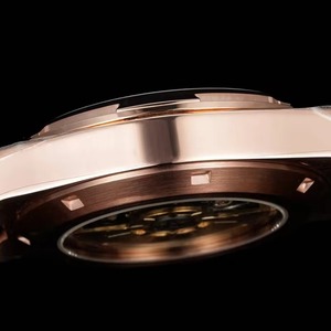 Montre pour homme de luxe édition boutique, de haute qualité, en or rose, bracelet en métal, surface blanche, automatique, mécanique, étanche, lumineuse, neuve - Product Image 5