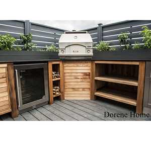 خزانة مطبخ خارجية من الفولاذ المقاوم للصدأ تصميم جزيرة شواء - Product Image 6