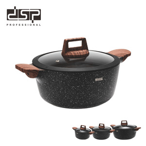 ชุดเครื่องครัวอเนกประสงค์ DSP Professional ขนาด 20 ซม. 24 ซม. 28 ซม. หม้อซุปเคลือบกันติด ขนาดใหญ่ ใช้งานได้กับเตาแก๊ส เป็นมิตรต่อสิ่งแวดล้อม - Product Image 2
