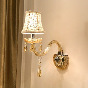 Estilo europeo 2 luces Ember de cristal de la pared de la lámpara - Product Image 4