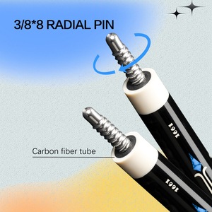 Disponibile KONLLEN LW Stecca da Biliardo Professionale di Livello Competitivo 12.5MM 13mm in Fibra di Carbonio con Accessori in Acciaio Inossidabile - Product Image 2