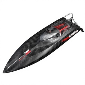 Motoscafo <span class=keywords><strong>RC</strong></span> Brushless Raffreddato ad Acqua, Grande <span class=keywords><strong>Barca</strong></span> da Corsa <span class=keywords><strong>RC</strong></span> con Texture in Fibra di Carbonio, Allarme Batteria Scarica e Luce LED, Alta Velocità - Product Image 3