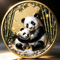 Pièce commémorative personnalisée Panda, fabrication directe, pièce de défi en cuivre de haute qualité, souvenir touristique, design sur mesure