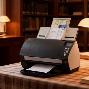 고속 Fi-7180 A4 양면 스캐너 80매 ADF 용량 600 Dpi USB 문서 이미지 스캐너 재고 있음 - Product Image 1