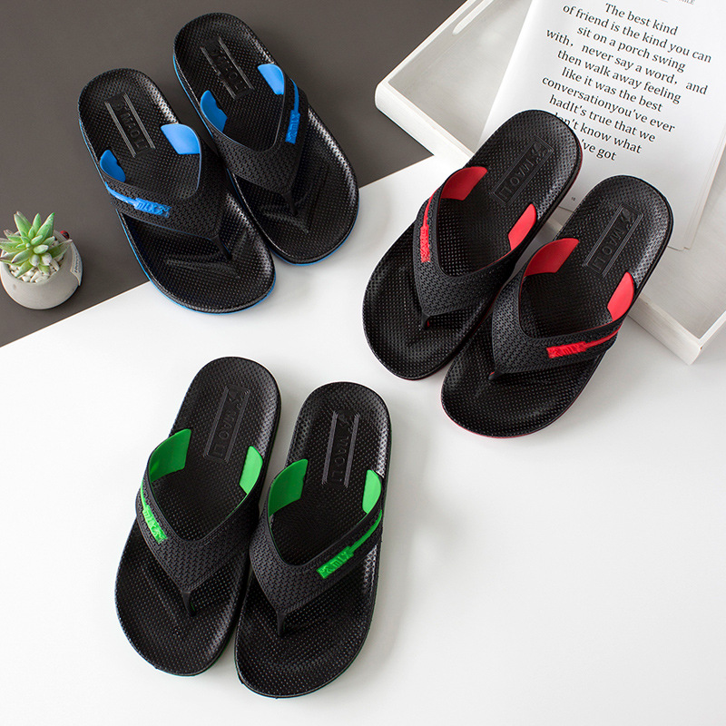 New Summer Men Beach Flip-flops Slippers PVC Non-slip Sandals Outdoor Casual Shoes