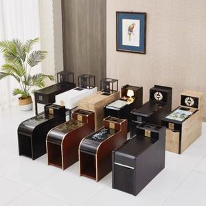 Table basse économique et simple pour manucure, sauna, beauté, petite table basse avec massage des pieds et armoire de lavage pour spa et usage domestique - Product Image 6