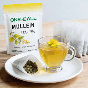 Bolsitas de Té de Hoja de Gordolobo Orgánico con Logotipo Personalizado, Bolsitas de Té Herbal Sin Cafeína para la Limpieza de los Pulmones y el Apoyo Respiratorio - Product Image 3