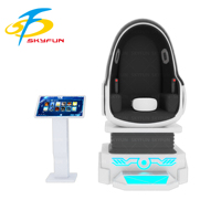 Divertissement vr personnalisé siège unique vr 9d réalité virtuelle balançoire chaise œuf pour tous les âges