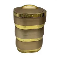 Casserole isotherme authentique de 4,5 L, chauffe-plat thermique multicouche élégant doré, Moyen-Orient, États-Unis, Ramadan