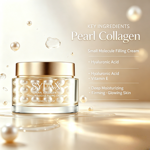 Crème pour le visage SYLAX à la collagène perlé en petites molécules, hydratation intense, raffermissante, anti-âge, pour peaux ternes et sèches - Product Image 3