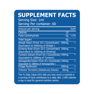 Meilleure vente Vegan Shilajit ginseng racine Ashwagandha extrait stimuler la vitalité de la peau fonction cérébrale Shilajit gouttes liquide - Product Image 2
