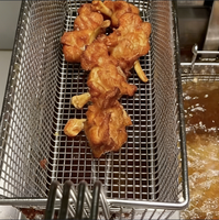 Panier à frire en maille pour cuisine avec poignée, panier à frites, panier à frire en acier inoxydable 201