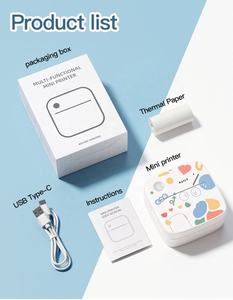 Mini Impresora de Etiquetas de Papel Térmico con para Notas Escolares, Diario, Manualidades, Regalos para Niños, 203dpi, Tamaño Máximo de Papel de 30 mm - Product Image 6