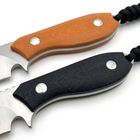 Couteau de survie, de camping, de chasse et de randonnée, lame fixe, manche G10, qualité DIY, acier 8Cr13Mov