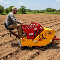 Machine à planter l'ail autopropulsée avec système de fertilisation pour une culture efficace de l'ail