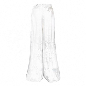 <span class=keywords><strong>Pantaloni</strong></span> Lunghi <span class=keywords><strong>con</strong></span> Fascia Elastica in Vita e Spacco Laterale, Vendita Calda - Product Image 3