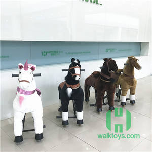 ألعاب وحيد القرن الميكانيكية المحشوة للأطفال حاصلة على شهادة CE/EN71، ألعاب حصان البوني المضحكة للبيع - Product Image 4