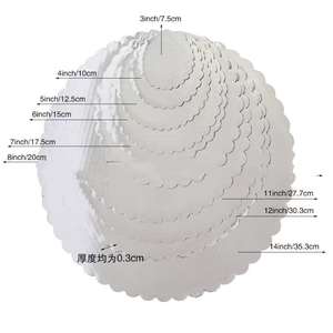 Vente en gros, plaque de base pour gâteau écologique de 4 à 12 pouces, 12mm, doré, argenté, blanc, 3mm, planche à gâteau pour nourriture, biscuit, sushi, gâteau <span class=keywords><strong>d</strong></span>'<span class=keywords><strong>anniversaire</strong></span> - Product Image 6
