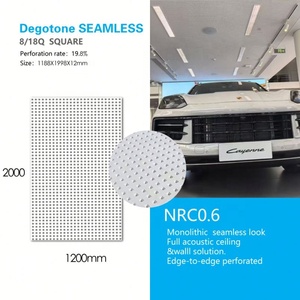 Panel <span class=keywords><strong>de</strong></span> Yeso Cuadrado Perforado, <span class=keywords><strong>Precio</strong></span> <span class=keywords><strong>de</strong></span> Fábrica, Sin Costuras, Resistente a la Humedad, para Techo, Placa <span class=keywords><strong>de</strong></span> Yeso Suspendida - Product Image 4