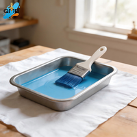 Pinceaux à peinture murale ergonomiques en bois à manche court et poils fins, les plus vendus, qualité industrielle, avec manche cannelé pour professionnels