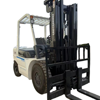 Forklift Diesel TCM FD50 Bekas Kapasitas 5 Ton dengan Ban Solid untuk Gudang Kayu, Harga Murah, Stok Tersedia, Terperiksa Sepenuhnya