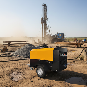 Compresor de Aire de Tornillo Portátil de Servicio Pesado de 550 CFM y 10 Bares para Minería y Sandblasting con Motor Diésel - <span class=keywords><strong>Precio</strong></span> - Product Image 2