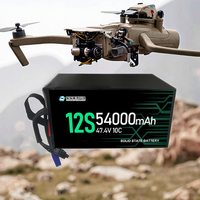 Batterie au lithium haute densité d'énergie 320wh/kg 6S 12S 18S 60000mAh 54000mAh Hv pour batterie de drone Uav Fpv