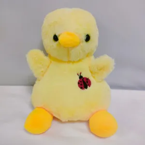 Lindo relleno redondo pequeño pollo peluche súper suave muñeco de pollo de peluche