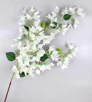 Fleurs artificielles en soie Bougainvillea, fleurs de prune triangulaires, résistantes aux UV, écologiques, pour la décoration de mariage, Halloween, fête des mères