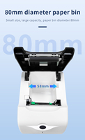 MHT-L58G Label pengiriman murah Printer kode batang Mini 58mm mesin pencetak stiker Label termal Printer