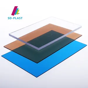 SUN-DECOR Werkseitige Kunststoff-Anti-Kratz-Polycarbonat platte transparent 6mm - 16mm massive Polycarbonat platte für den Bau