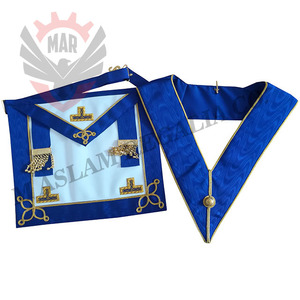 ผ้ากันเปื้อน WM ของจังหวัดลายดอกกุหลาบจากราชกกุธภัณฑ์อังกฤษ - Product Image 4