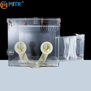 MITR Customized Acrylic Glove Box Cheap Vacuum Glove Box Lab Negative <strong>Pressure</strong> Pmma Operation Box Benchtop Inert Gas Sealed Case - Product Image 1