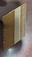 Clous à double tête en acier inoxydable à pointe diamantée 2.8*50 3.0*90 Capuchon d'encadrement en spirale Tête de brad Carton manufacturé lisse