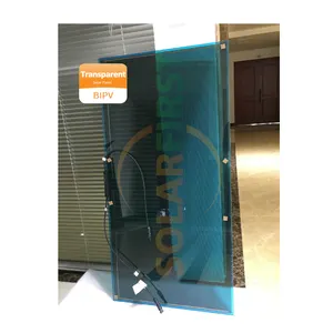 Blue Red Yellow Black Pv Module Photovoltaic Transparent Cdte Thin Film Solar Panel